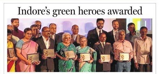 Jimmy McGilligan Centre’s Janak Palta McGilligan is awarded as Green Heros of India 2017