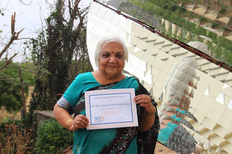 Janak Palta McGilligan receives  “Order of Excellence” by Solar Cooking International